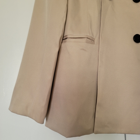 Just Youth Beige Tailored Blazer Jacket Large - Picture 4 of 12